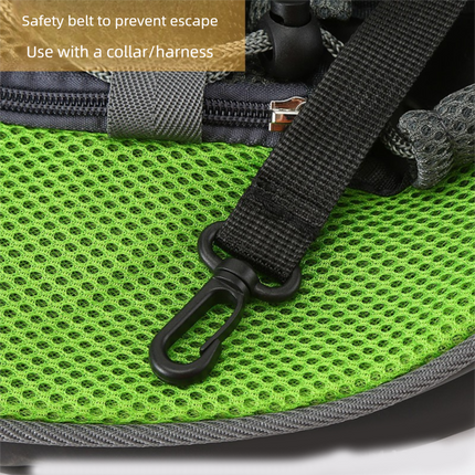 Red Portable Pet Sling Backpack for Small Dogs and Cats – Size S with Breathable Mesh Design
