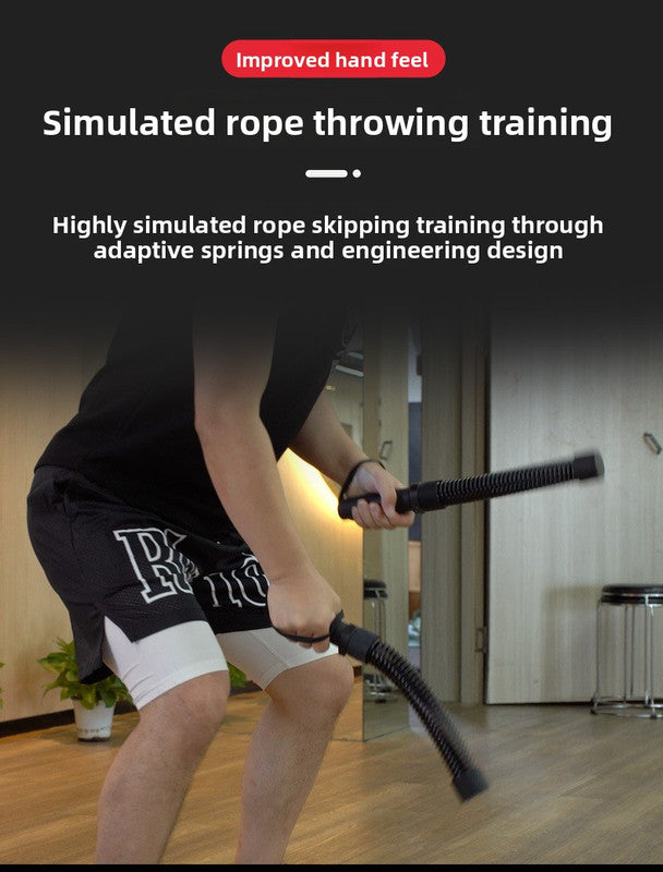 Cordless Battle Rope Weighted Spring Bars 1 Pair Heavy Duty Arm & Core Trainer Portable Home Gym Equipment – product detail