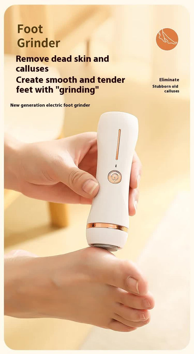 Electric Foot Callus Remover Rechargeable Pedicure Tool with 3 Grinding Heads Portable Dead Skin – product detail