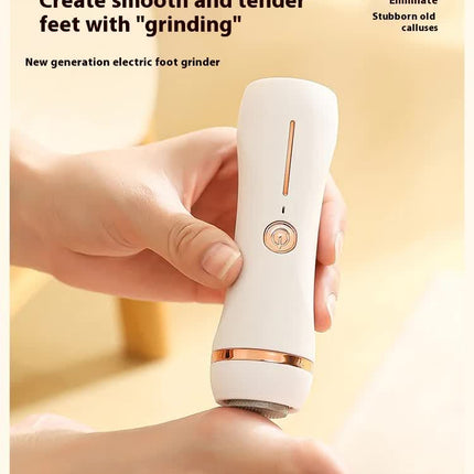 Electric Foot Callus Remover Rechargeable Pedicure Tool with 3 Grinding Heads Portable Dead Skin Exfoliator Peach Pink