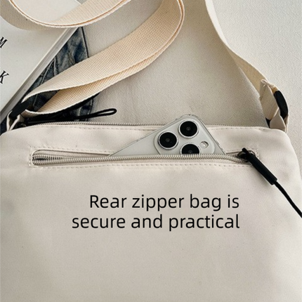 Casual Multi-Pocket Nylon Crossbody Bag Lightweight Shoulder Purse Waterproof Travel Messenger Bag Grey – product detail