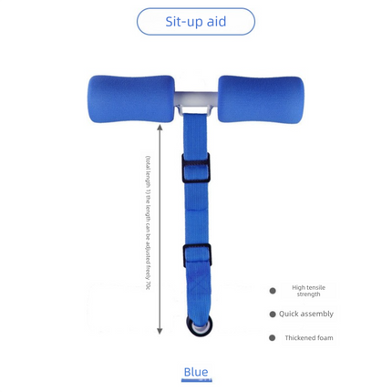 Portable Sit-Up Assistant Bar Door & Bed Anchor Core Trainer Adjustable Ab Workout Equipment Blue