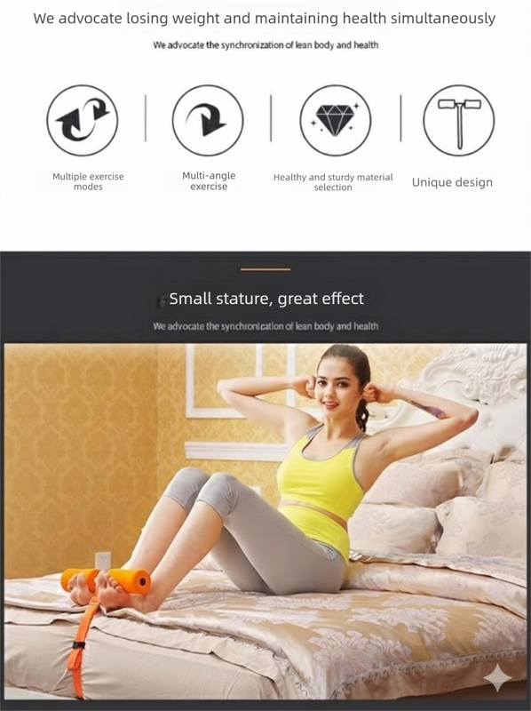 Portable Sit-Up Assistant Bar Door & Bed Anchor Core Trainer Adjustable Ab Workout Equipment Blue – product detail