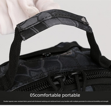 Tactical Sling Bag Jungle Camo 600D Waterproof Crossbody Backpack MOLLE EDC Shoulder Pack for Hiking Outdoor