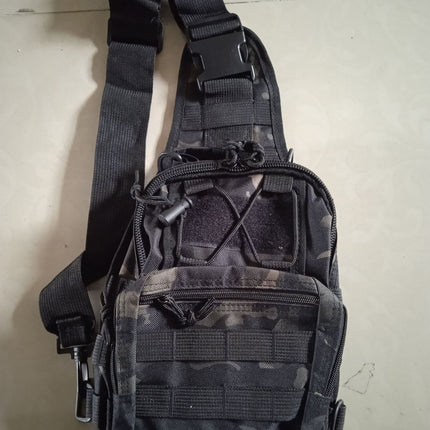 Tactical Sling Bag Multicam Black CP Camo 600D Waterproof Crossbody Backpack MOLLE EDC Shoulder Pack