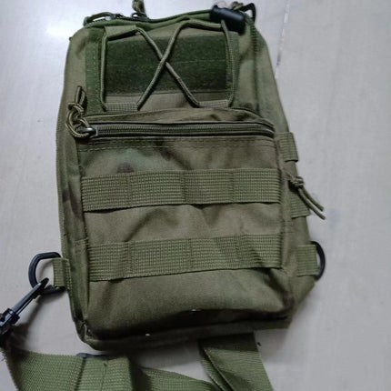 Tactical Sling Bag FG Foliage Green Camo 600D Waterproof Crossbody Backpack MOLLE EDC Shoulder Pack