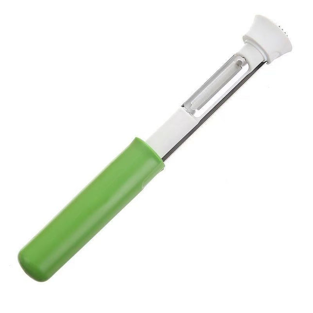 2-in-1 Apple Corer & Peeler Stainless Steel Fruit Prep Tool Kitchen Gadget Green V888-ELOSUNG44053