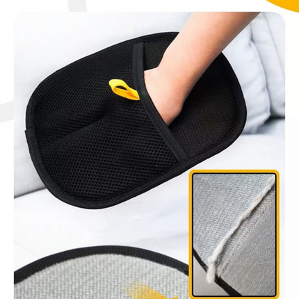 2 PCS Pet Hair Remover Mitt Reusable Static Lint Brush Glove for Cat & Dog Fur Cleaning Furniture Clothes & Bedding