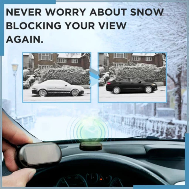 Solar Powered Car Antifreeze Snow Removal Device Electromagnetic Windshield De-icer Anti-Fog Frost Tool – product detail