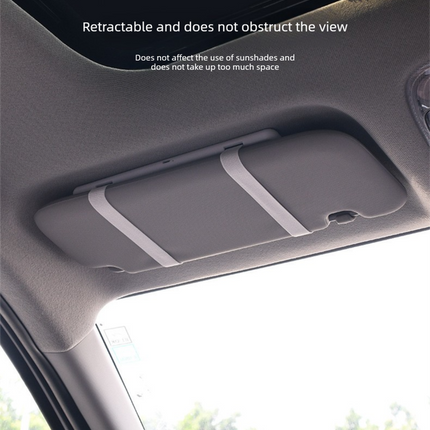 Car Visor Vanity Mirror with LED Lights Rechargeable Ultra-Thin Sun Visor Makeup Mirror 3 Light Modes Touch Control (White)