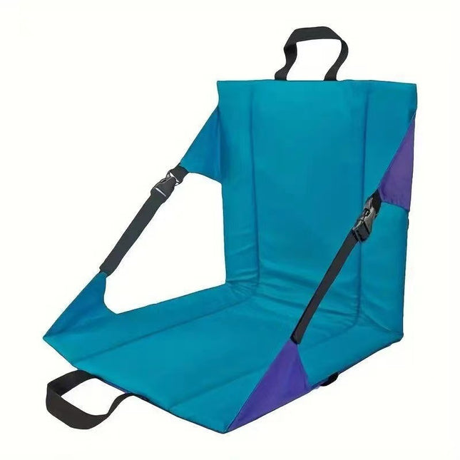 Portable Folding Stadium Seat Cushion with Back Support Lightweight Outdoor Chair for Camping Concerts