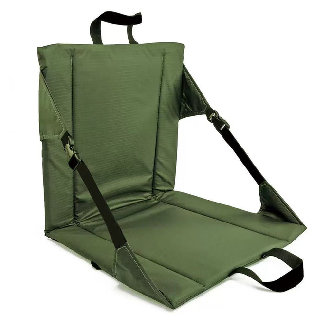 Portable Folding Stadium Seat Cushion with Back Support Lightweight Outdoor Chair for Camping Concerts