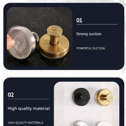 4-Pack Polished Stainless Steel Suction Cup Hooks - Heavy Duty Mirror Chrome Finish No-Drill Wall Hangers for Bathroom, Shower & Glass Doors (Waterproof)