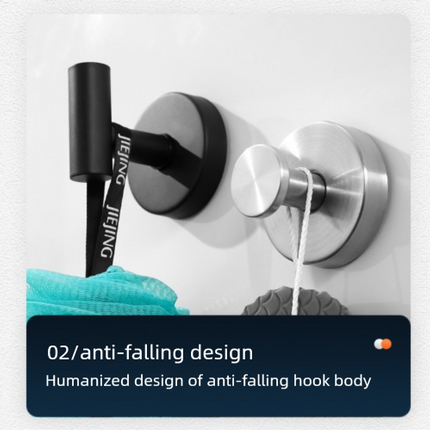 Stainless Steel Vacuum Suction Cup Hook Rack 3-Hook Silver Wall Mounted Towel Rail for Bathroom and Kitchen No Drilling Required