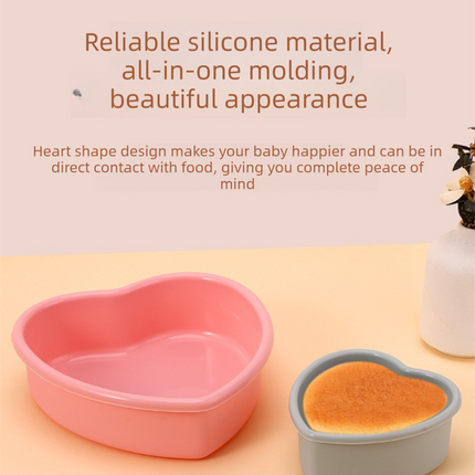 7 Inch Heart Shaped Silicone Cake Mould - Pink Non-Stick Baking Pan for Birthday & Anniversary Cakes - Heat Resistant Tray with Reinforced Rim (20.5cm)