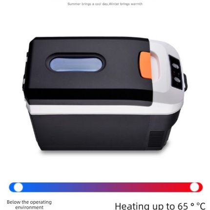 10L Portable Electric Cooler & Warmer Car Fridge with Digital Display 12V/240V Dual Power for Camping Road Trips & Home Office Brown