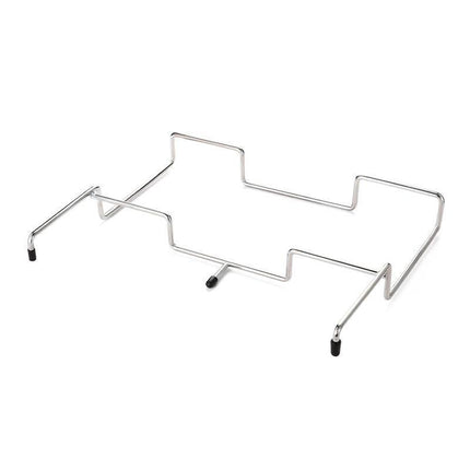 Portable Outdoor Camping Trash Bag Holder Stand Stainless Steel Folding Garbage Bag Rack for Picnic Kitchen and Student Desk Storage Natural