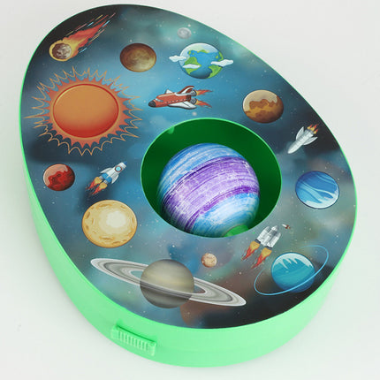 Easter Egg Decorating Kit Electric DIY Planet and Galaxy Painting Machine with 8 Markers and 3 Toy Eggs Space Set