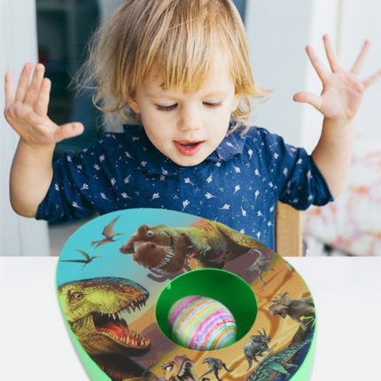 Easter Egg Decorating Kit Electric DIY Dinosaur Century Painting Machine with 8 Markers and 3 Toy Eggs Jurassic Set