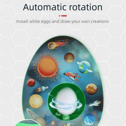 Easter Egg Decorating Kit Electric DIY Dinosaur Century Painting Machine with 8 Markers and 3 Toy Eggs Jurassic Set