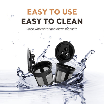 Reusable K-Cup Coffee Pod Filter for Ninja Dual Brew Coffee Makers Triple Hole Capsule Shell UA2227