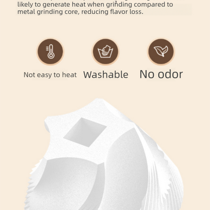Portable Electric Coffee Grinder Wireless Rechargeable Burr Mill with Cleaning Brush Automatic Bean Grinder MDJ-13 White