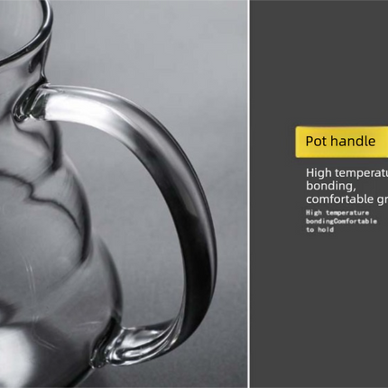 360ml Borosilicate Glass Coffee Server - Heat Resistant "Cloud" Pour Over Carafe with Lid - Drip Coffee Sharing Pot for Home Baristas (1-2 Cups)