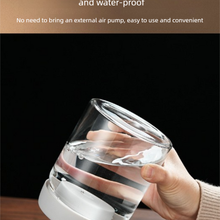 1200ml Large Vacuum Sealed Glass Canister - One-Press Airtight Food Storage Jar - High Borosilicate Coffee Bean Container & Pantry Organiser (Black Lid)