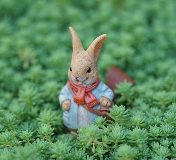 Garden Style Backpack Bunny Succulent Planter Decoration