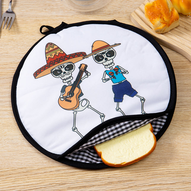 2-Pack 12-Inch Tortilla Warmer Pouch for Soft Tacos Pancakes & Potatoes (30x30cm Style 1)