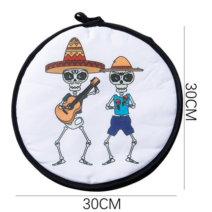 2-Pack 12-Inch Tortilla Warmer Pouch for Soft Tacos, Pancakes & Potatoes (30x30cm, Style 2)