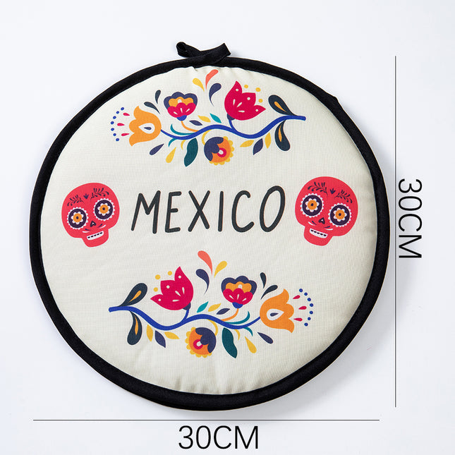 2-Pack 12-Inch Tortilla Warmer Pouch for Soft Tacos Pancakes & Potatoes (30x30cm Style 4)