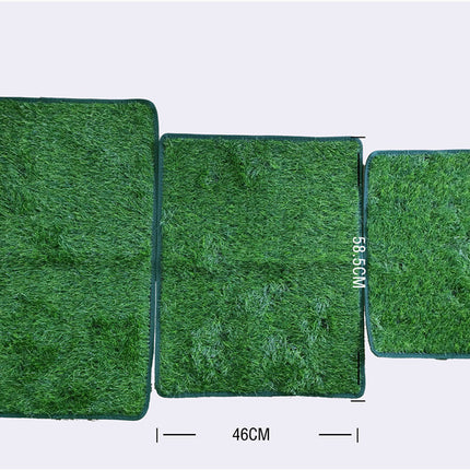 S Size Realistic Artificial Grass Dog Potty Pad - Indoor/Outdoor Pet Training Turf, Easy to Clean PE & TPR Material