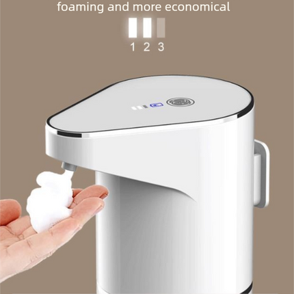 S127 Touchless Foam Automatic Induction Pump (350ml) - Wall-Mounted & Countertop Dual Use, Compact Soap Washer for Kitchen & Bathroom