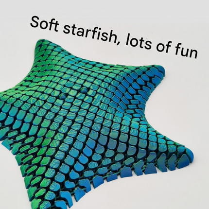 Pink 3D-Printed Articulated Starfish Fidget Toy for Stress Relief - Eco-Friendly 12cm Sensory Toy for Kids & Adults