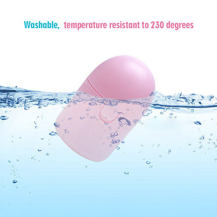 2PCS Reusable Medical Grade Silicone Menstrual Cup(L Size) & 2PCS Matching Sterilizer Box - Microwave Safe Disinfector Case, Heat Resistant 130°C (Pink Set)