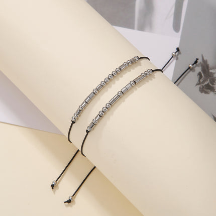 Stainless Steel Morse Code Bracelet(16-26cm) with Secret Message Always Forever - Meaningful Gift for Best Friends, Sisters & Family