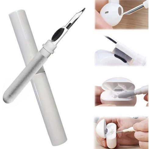 3-In-1 Black Bluetooth Earbuds Cleaning Pen (2-Pack)