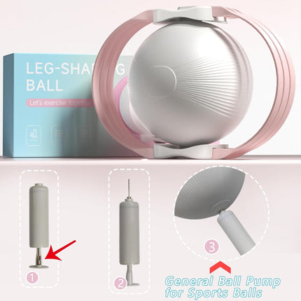Purple 3-Level Resistance Pelvic Floor & Inner Thigh Trainer - Multi-Function Kegel Exercise Set with 25cm Yoga Ball & 3-Pair Resistance Rope