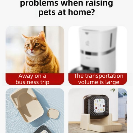 Pink Silent Automatic Pet Single Meal Dispenser with Rotary Buckle - Longest 48H Scheduled and Long Battery Life, Detachable for Easy Cleaning