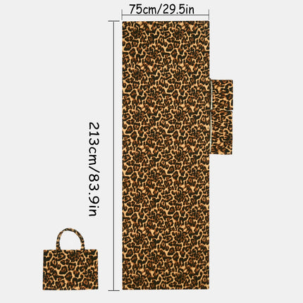2-in-1 Microfiber Sun Lounger Towel & Portable Tote Bag - Sand-Free & Quick Dry Beach Chair Cover with Side Pockets (ST006 / 75x211cm)