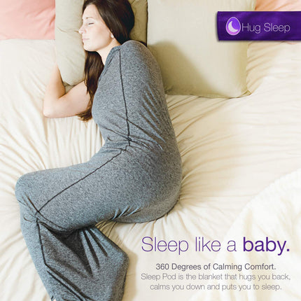 Soft Fleece Wearable Shark Sleeping Bag - Thickened Anti-Kick Warm Onesie and Mobile Sleep Cabin for Adults (S 170*40CM)