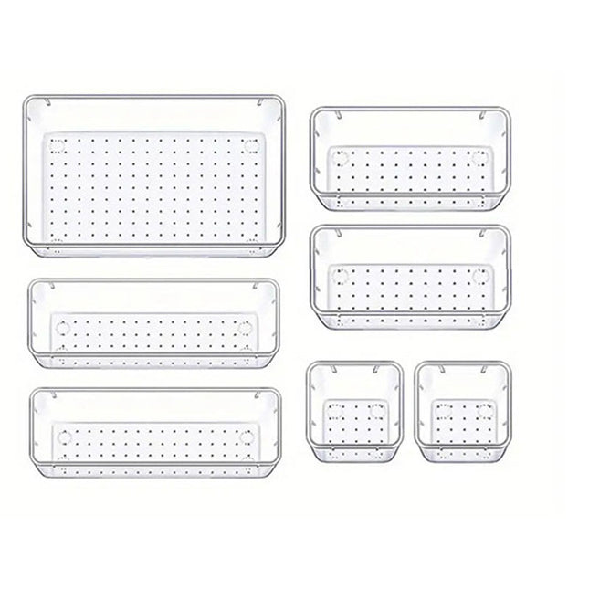 7PCS Transparent Stackable Organizer Set