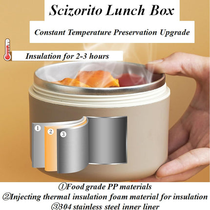 4-Pack Brown 304 Stainless Steel Microwave-Safe Lunch Box Set - Stackable Insulated Bento Containers for Office & School