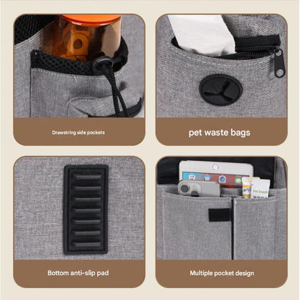 Blue Large Expandable Cat Travel Backpack - Breathable & Collapsible Pet Carrier 62x34x43CM