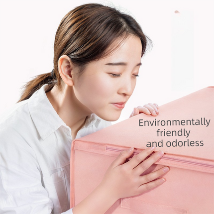 2-Pack Grey Extra Large Quilt & Clothes Storage Bag (63X43X22CM) - Breathable Wardrobe Organizer with Clear Window & Double Zippers