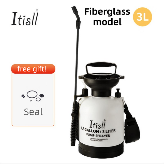 3L Professional Shoulder-Strap Pressure Sprayer with Fiberglass Wand