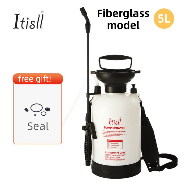 5L Professional Shoulder-Strap Pressure Sprayer with Fiberglass Wand
