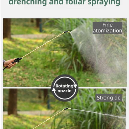 8L Professional Shoulder-Strap Pressure Sprayer with Fiberglass Wand  - Multi-Purpose Manual Pump Mister for Garden & Car Wash