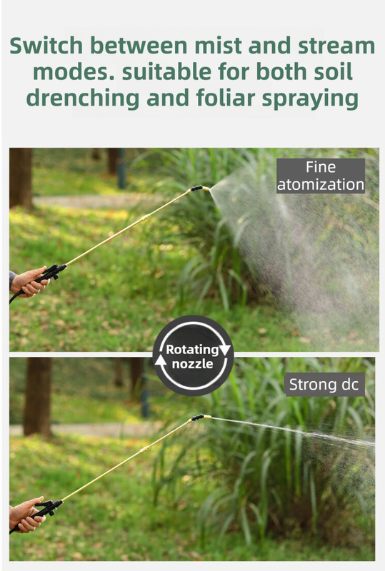 8L Professional Shoulder-Strap Pressure Sprayer with Fiberglass Wand